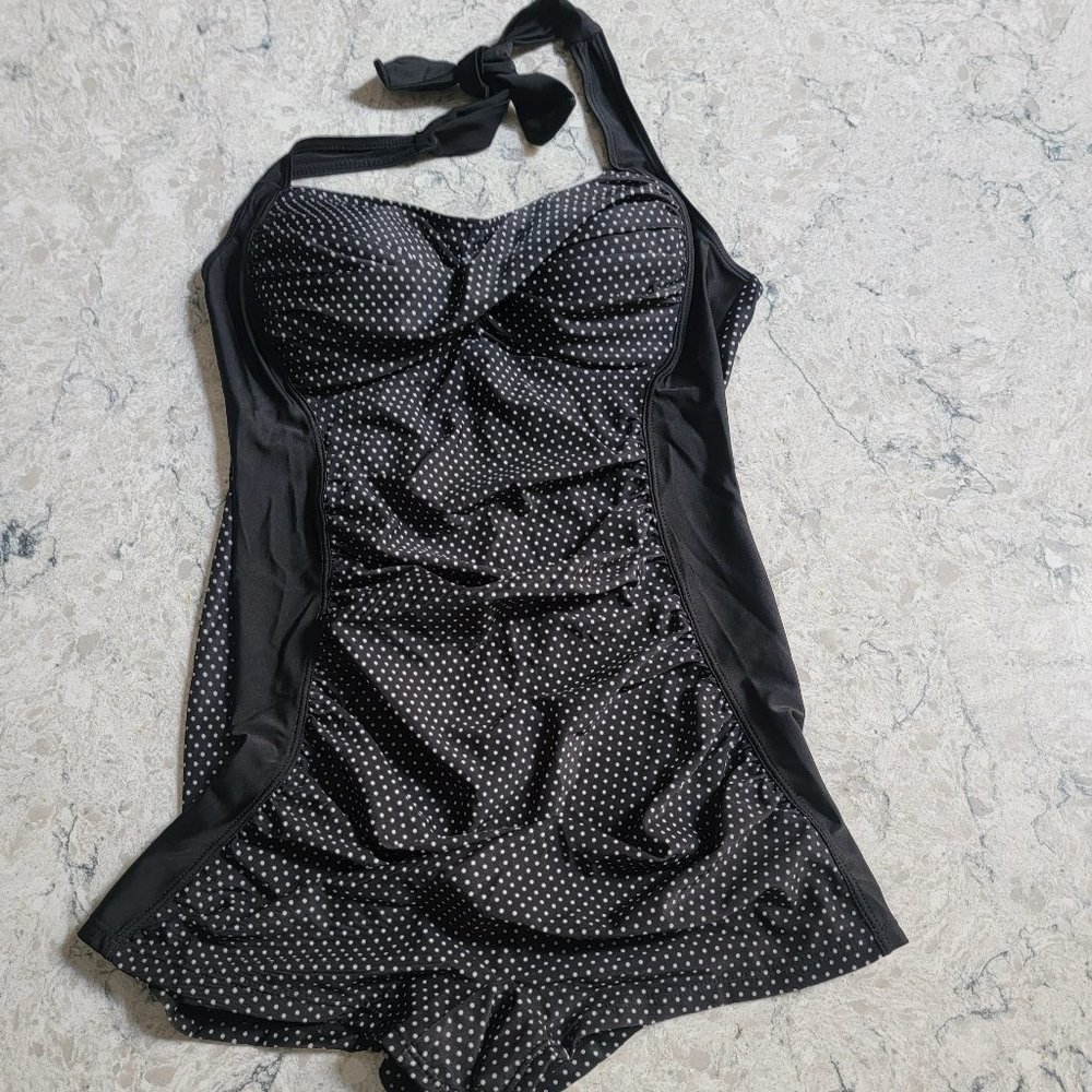 Halter one piece Marilyn Monroe style suit